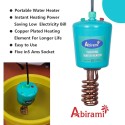 Abirami Floating Water Heater 2000W 100% Copper Heating Tube Portable Shockproof Auto cut-off
