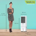 Symphony Ninja Personal White Air Cooler 12 Litres for small room