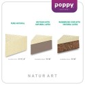 Poppy Latex Series Natur Art  Pure natural Mattress (King) 75x72x5