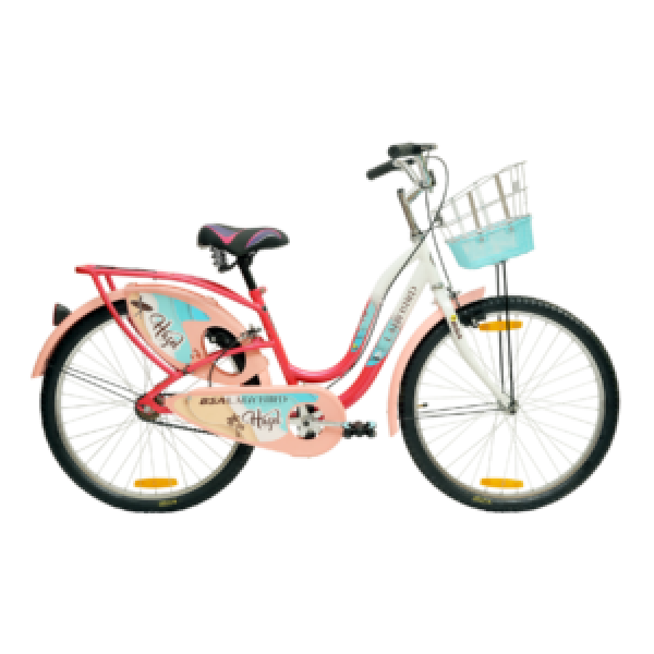 BSA Ladybird Hazel cycle for girls/women (Doodle Pink / Ivory White)