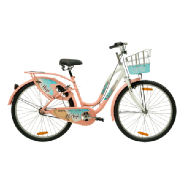BSA Ladybird Hazel cycle for girls/women (Macaron Pink / Ivory White)