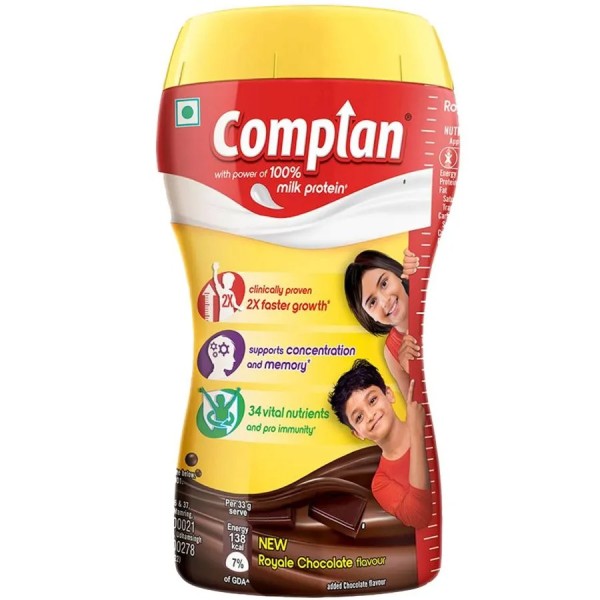 Complan Nutrition & Health Drink - Improves Concentration & Memory Royale Chocolate Flavour 200g Jar
