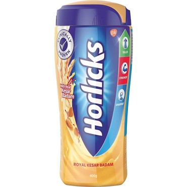 Horlicks Health & Nutrition Drink - Kesar Badam Flavour 400g Jar