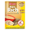 Manna Baby Cereal - Baby Food (6+Months) Sprouted Bajra with Apple Powder - 100% Natural Health Mix 200g Box