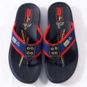Black and Red Flip Flop Casual Canvas Sandals for Men and Boys