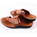 Men's PU Leather Brown Sandals Tamilnadu Traditional Style