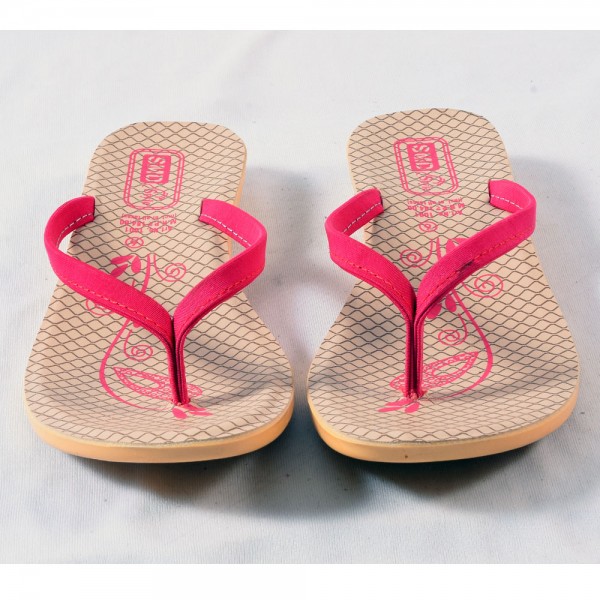 Pink Flower Printed Women's Sandals 1001