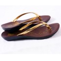 Brown and Gold Colour Women's Sandals 303