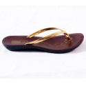 Brown and Gold Colour Women's Sandals 303