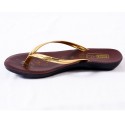 Brown and Gold Colour Women's Sandals 303