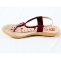 Rich Maroon Women's sandals with straps 1213