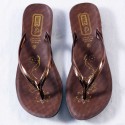 Brown and Gold Pearl Colour Women's Sandals 303