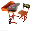 Chanss Royal Kids Study Table and Chair Orange