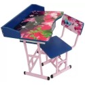 Kids Study Table for 3 - 9 years (Blue Pink Flowers)