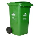 Nilkamal Plastic Manual-Lift 120 L Wheel Garbage Dustbin 
