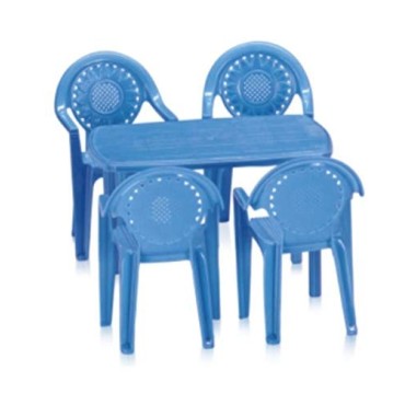 Nilkamal Toyset For Kids 4 Toy Chair And 1Table