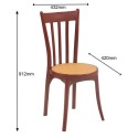 Supreme Antik Plastic Premium Armless Chair