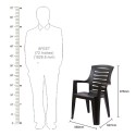 Supreme Boom Plastic Premium Chair With Arm 