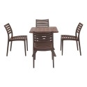 Supreme Dinner With Omega Dining Table Set 4 Dining Chair