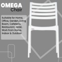 Supreme Omega Plastic Premium Armless Chair