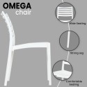 Supreme Omega Plastic Premium Armless Chair