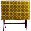Folding Table 3 X 2 Ft Steel Frame Wooden Top