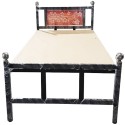 Digital Single Cot Steel 3 x 6 1/4 Feet (36" x 75") Brown