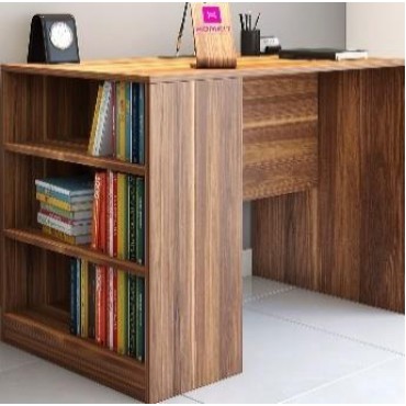 Hompac HPOT 203 Office Table ELM Wood  3 Shelves 