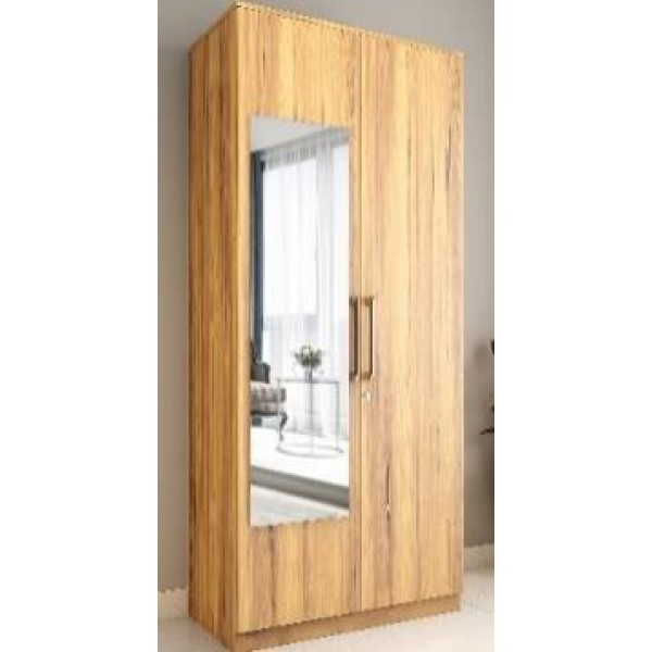 HomeVenus Bedroom Wardrobe 2 Door HPWR 101 with Drawer Bemberg Wood