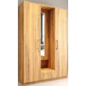 HomeVenus Bedroom Wardrobe 3 Door HPWR 105 with 1 Inner Door Bemberg Wood