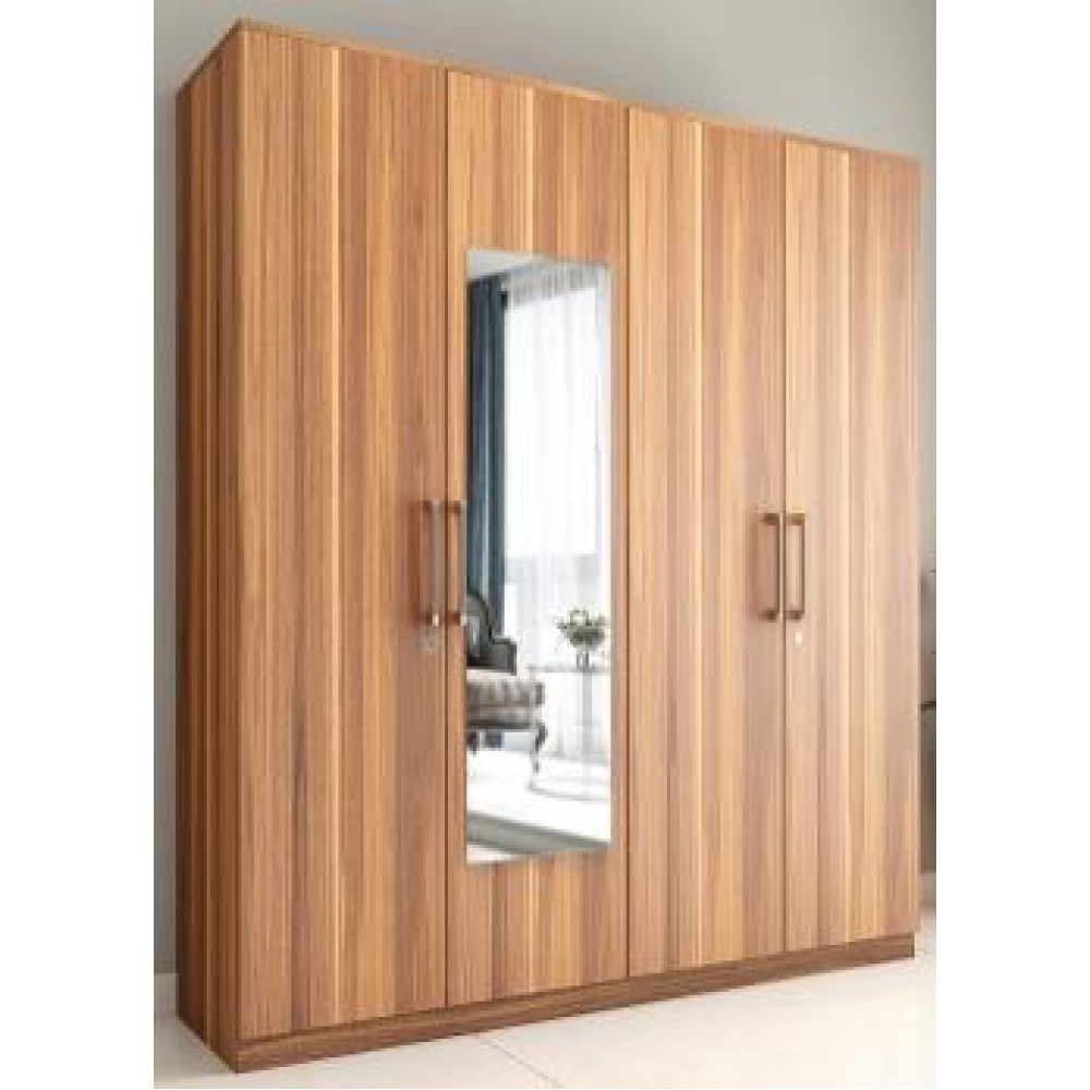 Hompac HPWR 106 4 Door Wardrobe with Drawer ELM Wood