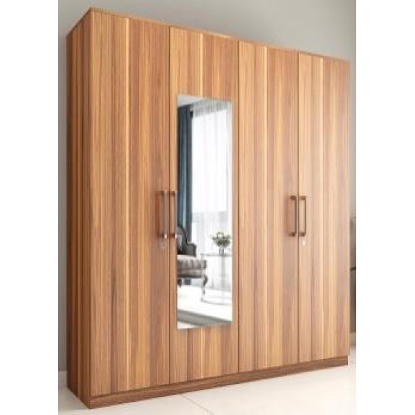 HomeVenus Bedroom Wardrobe 4 Door HPWR 106 with Drawer ELM Wood