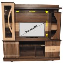 Odhi Brand - Wooden TV Wall Unit KTVU410 6ft Half Box Elite