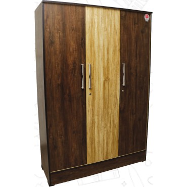 Odhi Brand - KWR302 3 Door Wooden Wardrobe with Drawer Vista (18" / 8mm) 