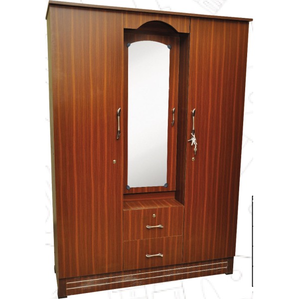 Odhi Brand-Kavery  Wooden Wardrobe KWR306 3 Door Normal 21 Centre Dressing (Back 17mm)