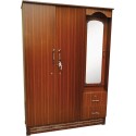 Odhi Brand-Kavery  Wooden Wardrobe KWR310 3 Door Normal 21 One side Dressing (Back 17mm)