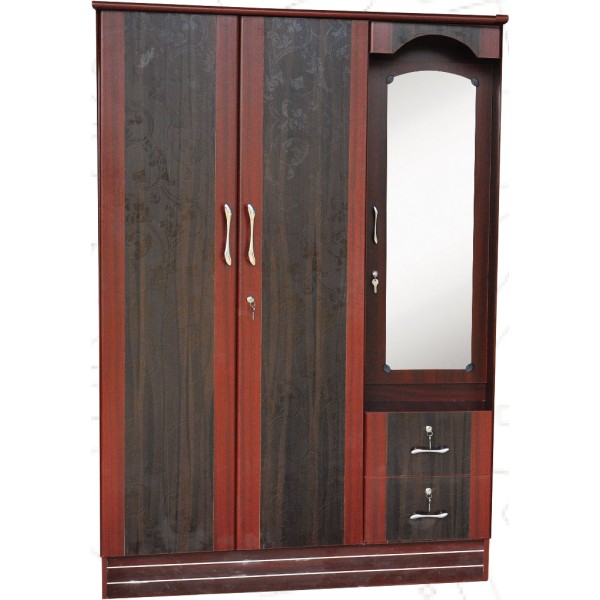 Odhi Brand-Kavery  Wooden Wardrobe KWR315 3 Door SPL 18 One side Dressing (Back 8mm)
