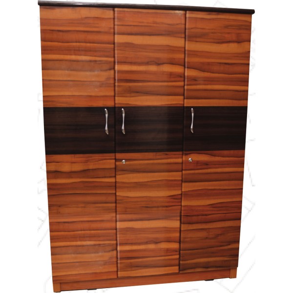 Odhi Brand -  Wooden Wardrobe  KWR323 3 Door Hi Glossy-18inch/8mm