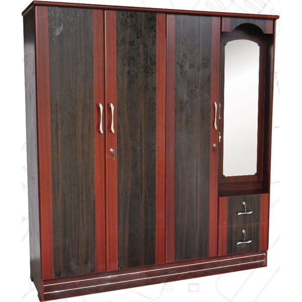 Odhi Brand-Kavery  Wooden Wardrobe KWR402 4 Door SPL 21 (Back 17mm)