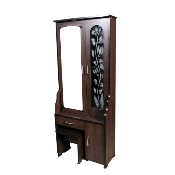 Odhi Brand - Wooden DT010 2 Door Dressing Table Decorative Shelf Lamp