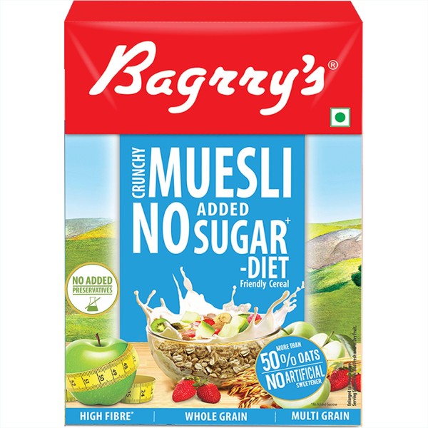 Bagrry's Crunchy Muesli - No Added Sugar 500g