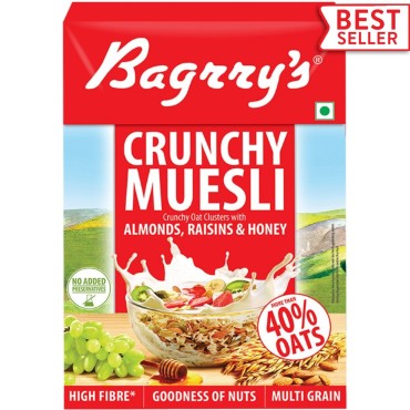 Bagrry's Crunchy Muesli with Oats, Almonds, Raisins and Honey 500g