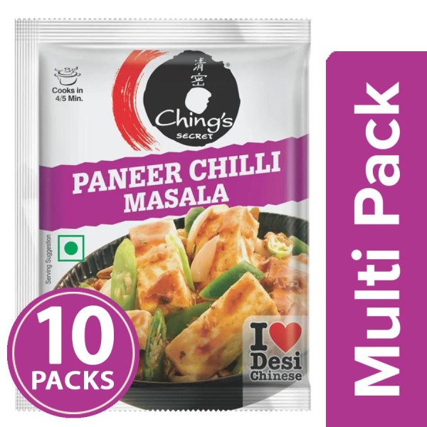 Chings Secret Paneer Chilli Masala 10x20g Multipack