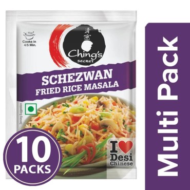 Chings Secret Schezwan Fried Rice Masala 10x20g Multipack