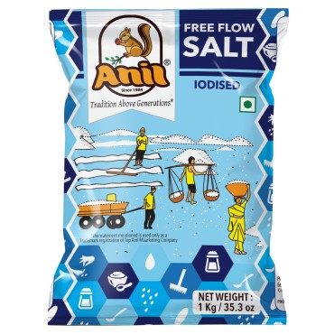 Anil Free Flow Salt Iodised 1kg