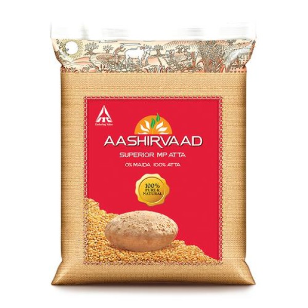 Aashirvaad Whole Wheat Atta Flour 2kg