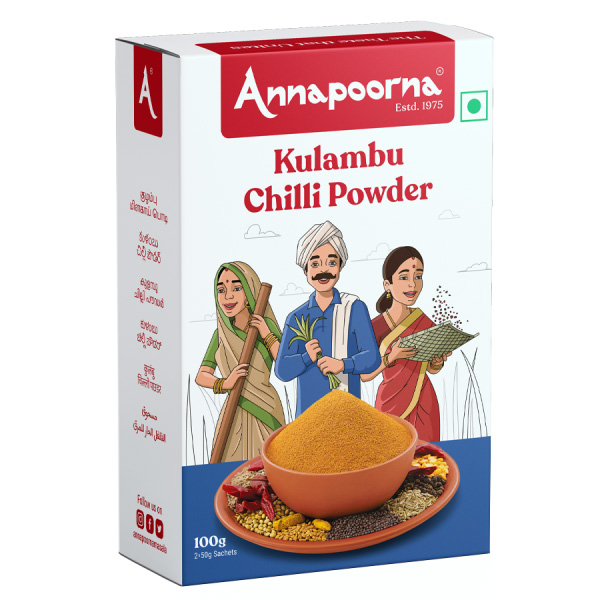 Annapoorna Kulambu Chilli Powder 100g