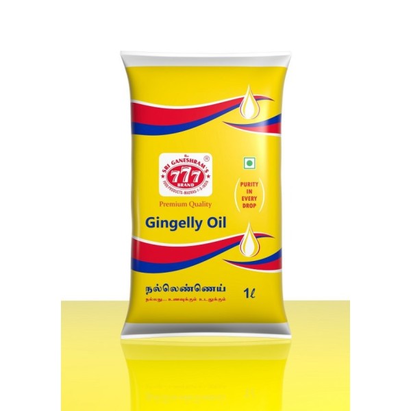 777 Gingelly Oil 1litre Pouch