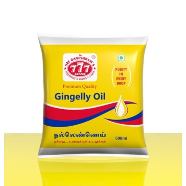 777 Gingelly Oil 500ml Pouch