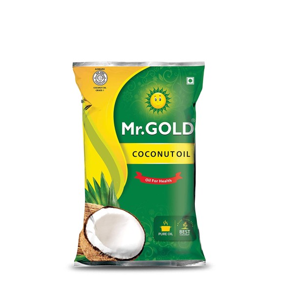 Mr.Gold Coconut Oil 1litre Pouch